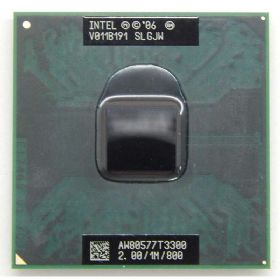 SLGJW    Intel Celeron Dual-Core T3300 (1M Cache, 2.00 GHz, 800 MHz FSB) Penryn. 